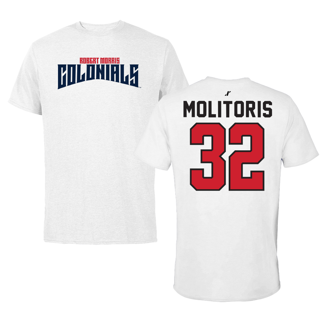 Robert Morris University Softball White Classic Tee - #32 Kaitlyn Molitoris