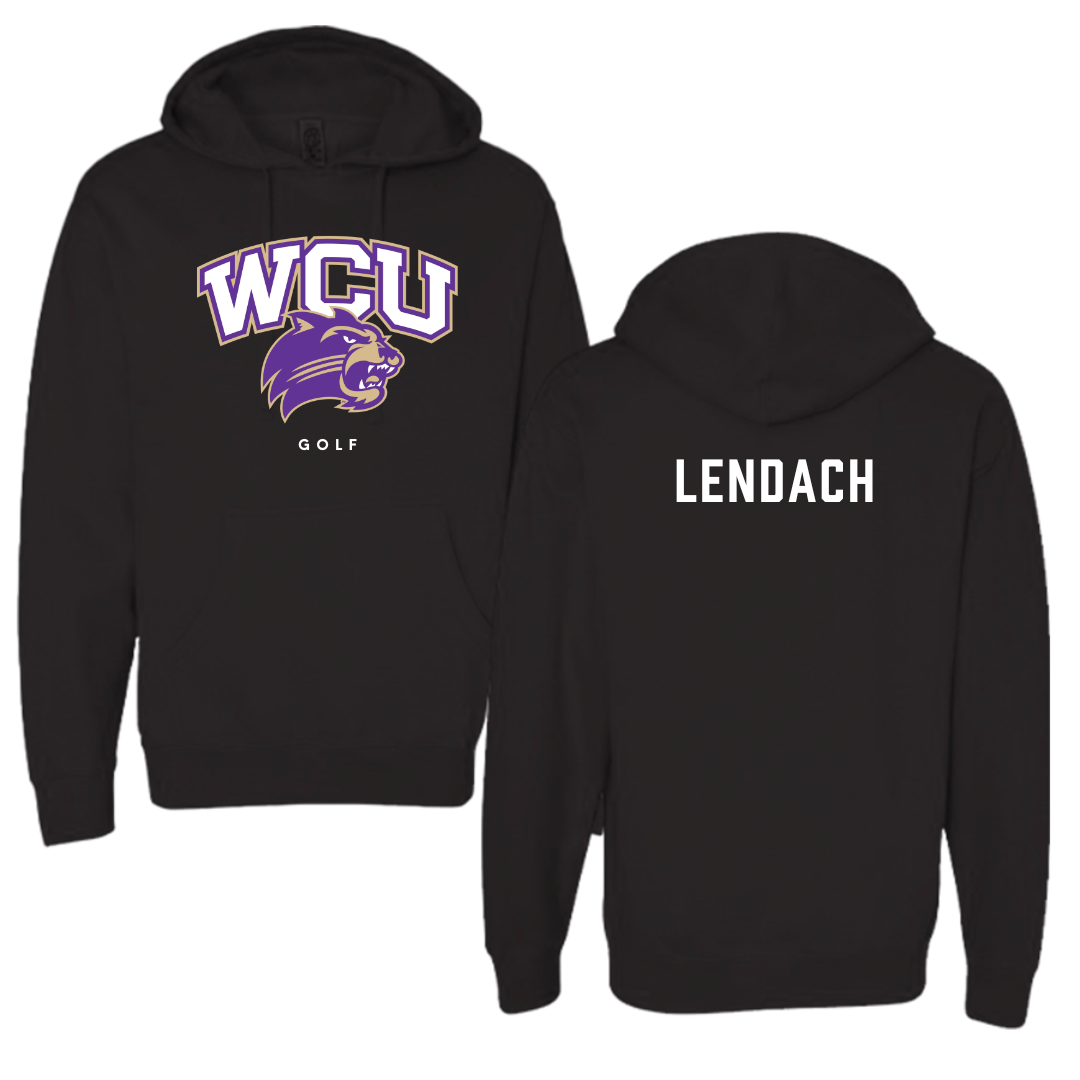Western Carolina University Golf Black Hoodie - Josh Lendach