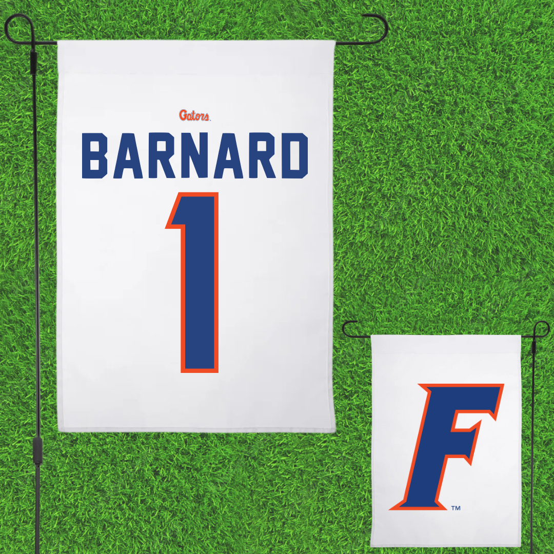 University of Florida Softball White Garden Flag - #1 Brooke Barnard