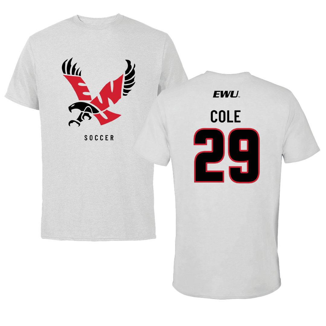 Eastern Washington University Soccer Light Gray Performance Tee - #29 Elisabeth Cole