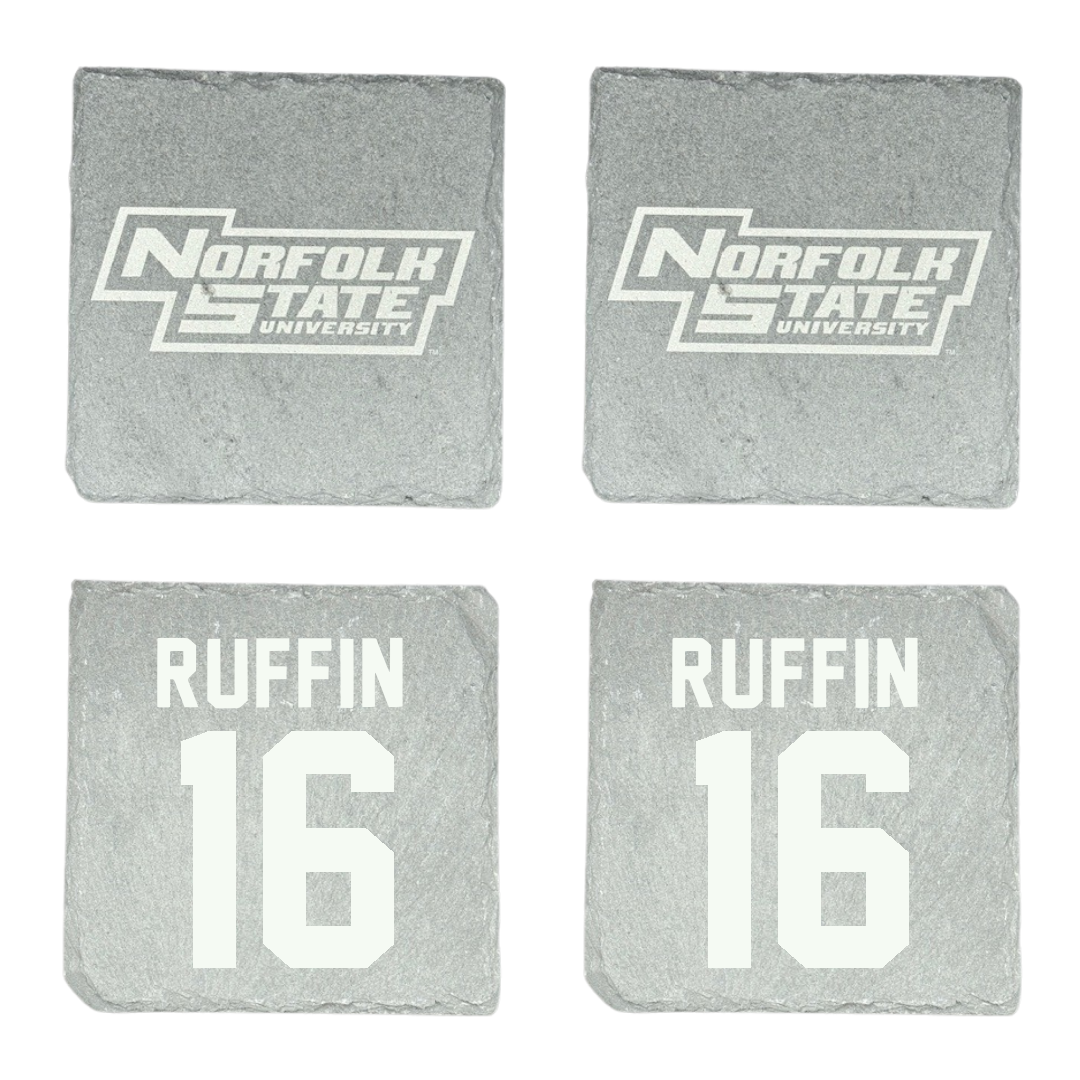 Norfolk State University Football Stone Coaster (4 Pack)  - #16 Christian Ruffin
