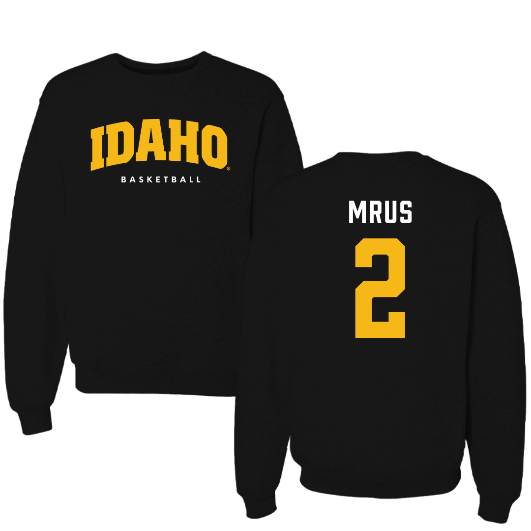 University of Idaho Basketball Black Idaho Crewneck - #2 Tyler Mrus