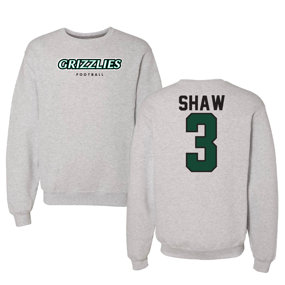 Adams State University Football Gray Grizzlies Crewneck - #3 Seth Shaw