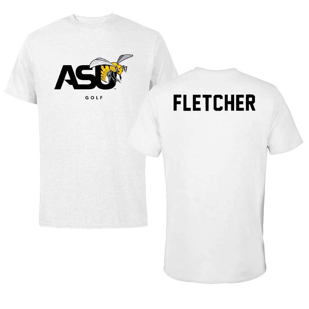 Alabama State University Golf White ASU Tee - Carmen Fletcher