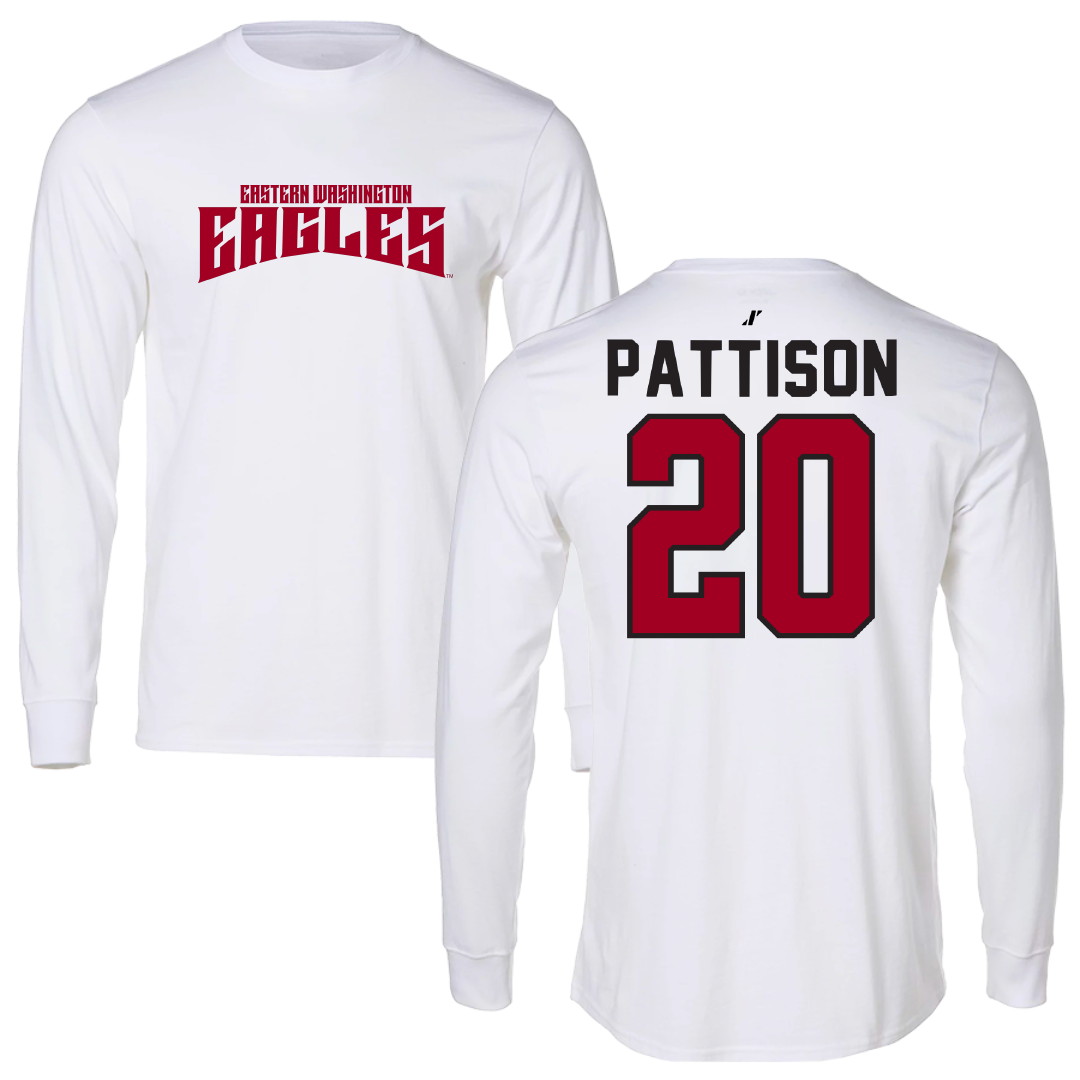 Eastern Washington University Soccer White Classic Long Sleeve - #20 Chloe Pattison