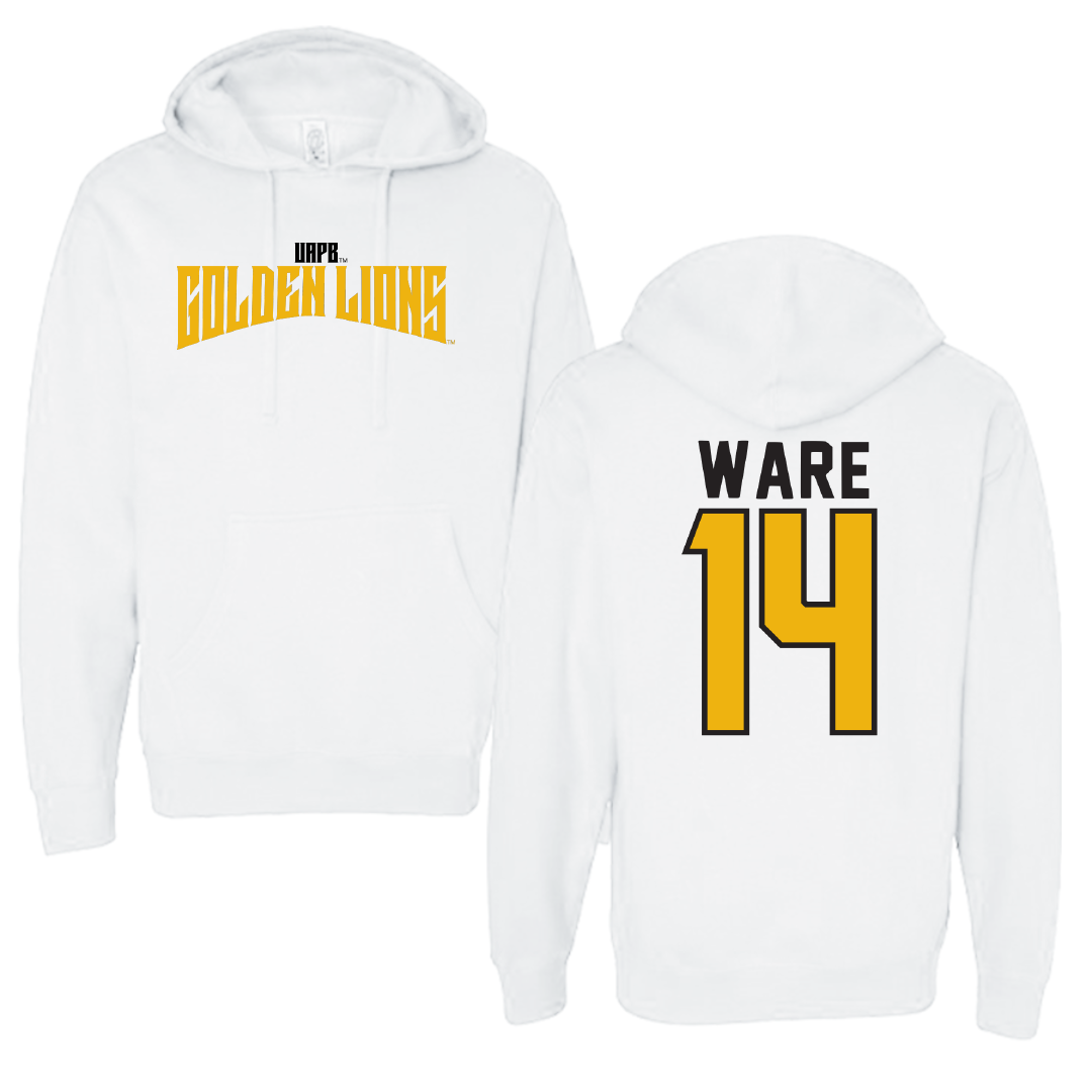 University of Arkansas-Pine Bluff Softball White Classic Hoodie - #14 Naiyestlie Ware