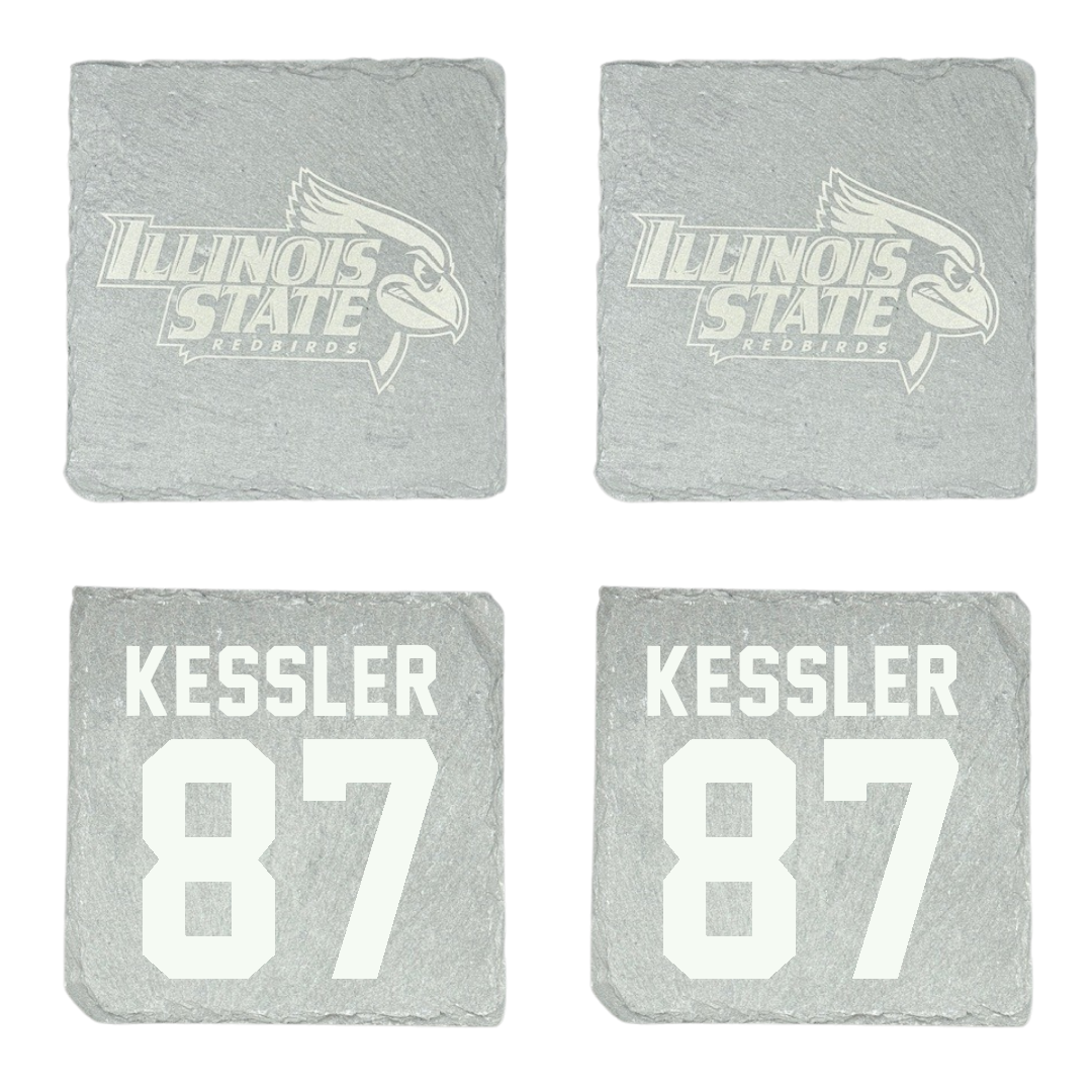 Illinois State University Football Stone Coaster (4 Pack)  - #87 Nick Kessler