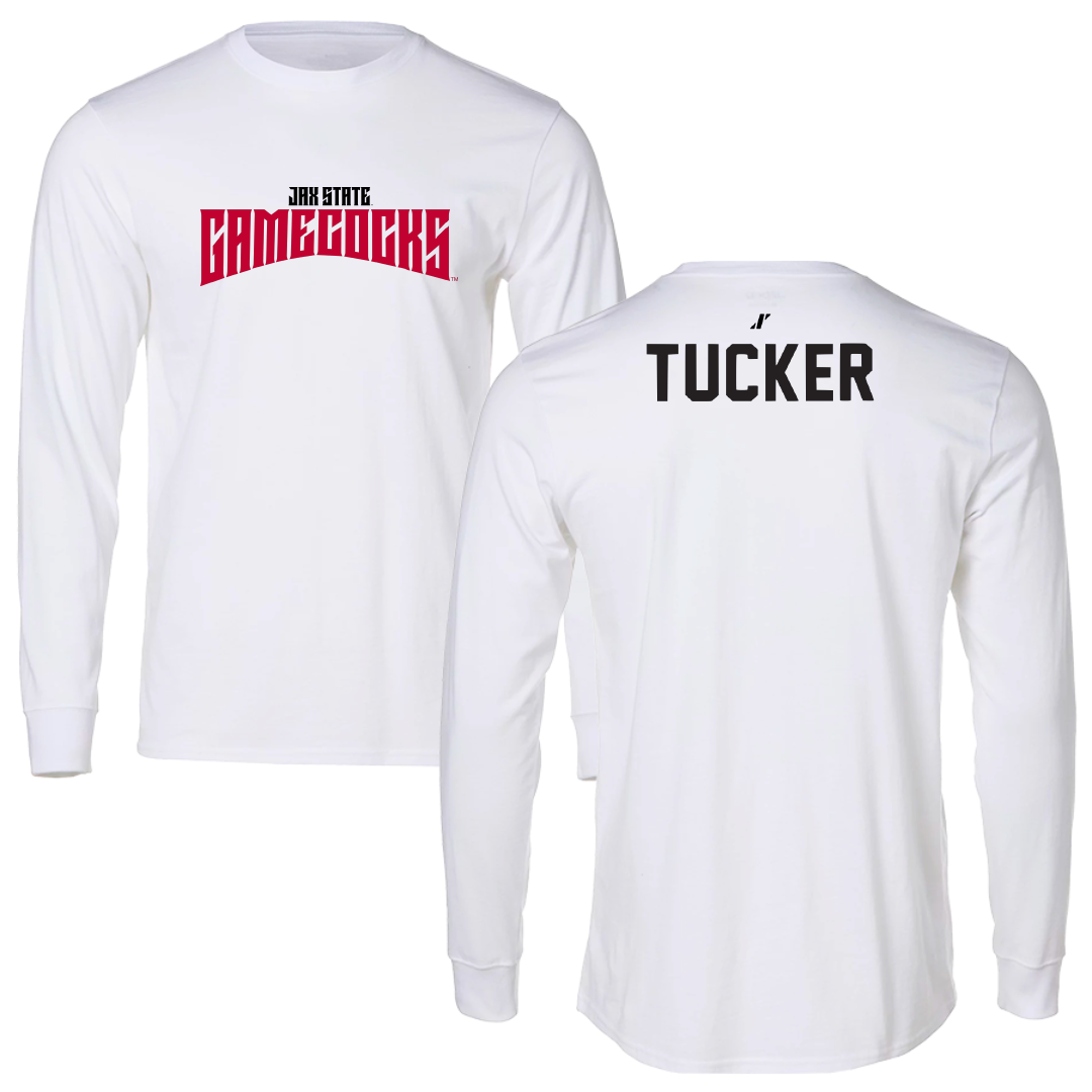 Jacksonville State University TF and XC White Classics Performance Long Sleeve - Hailey Tucker