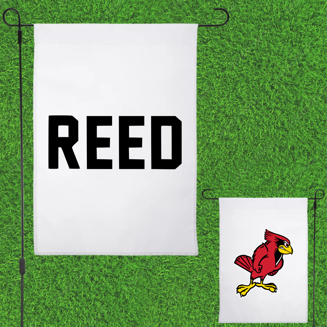 Illinois State University Track and Field White Garden Flag - Maggie Reed