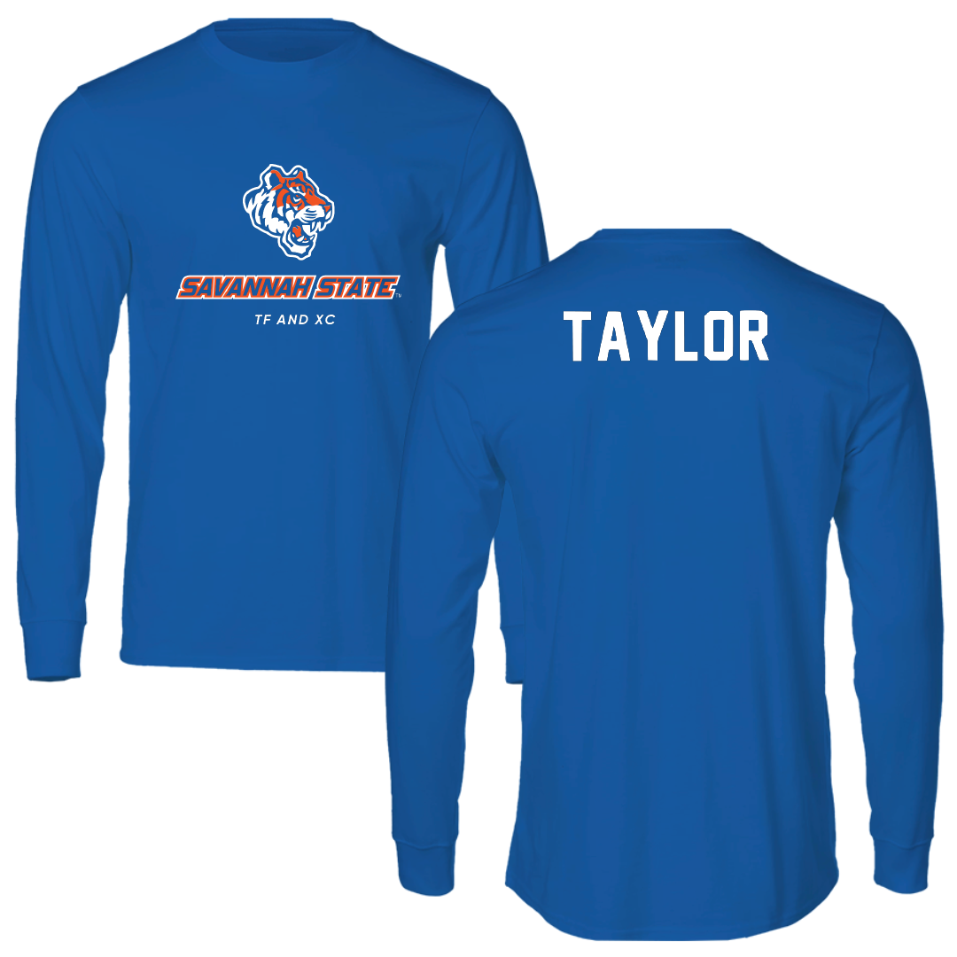 Savannah State University TF and XC Blue Long Sleeve - Victoria Taylor