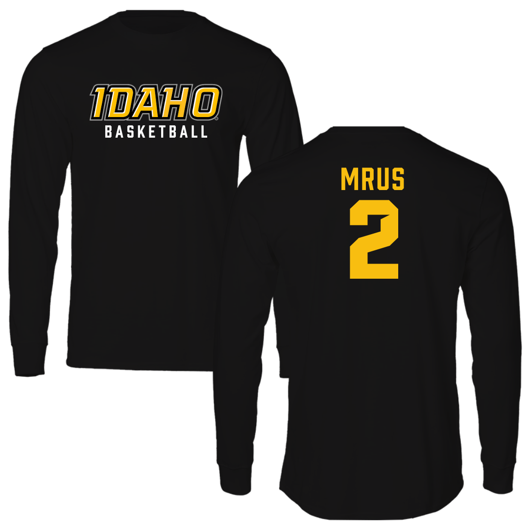University of Idaho Basketball Black Long Sleeve - #2 Tyler Mrus