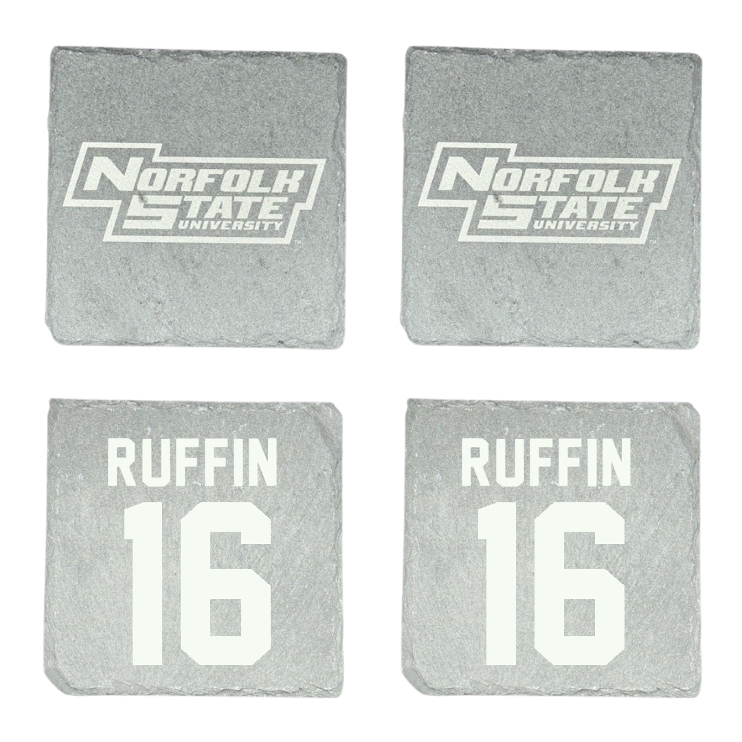 Norfolk State University Football Stone Coaster (4 Pack)  - #16 Christian Ruffin