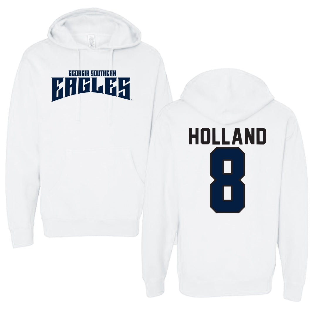 Georgia Southern University Softball White Classic Hoodie - #8 Bailey Holland