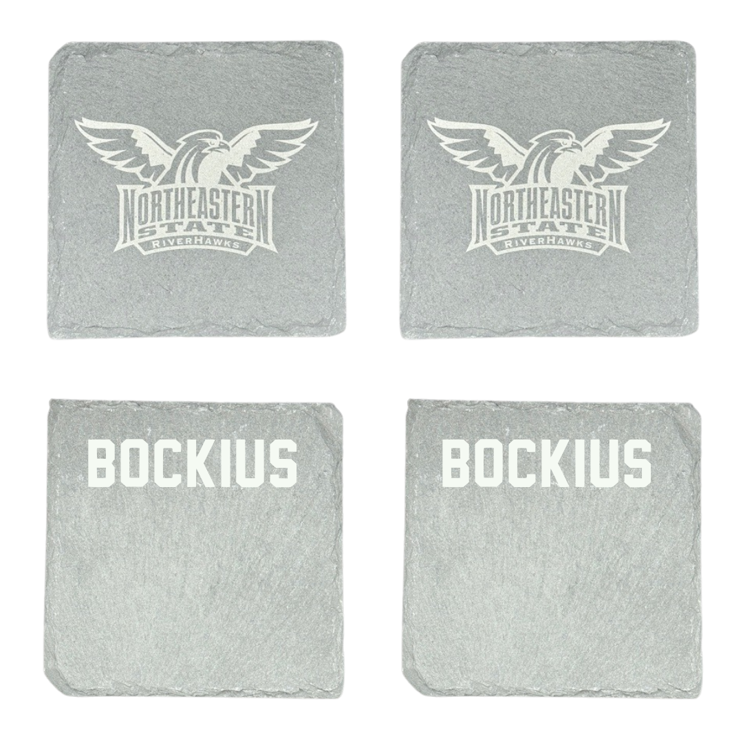 Northeastern State University Baseball Stone Coaster (4 Pack)  - Brazen Bockius
