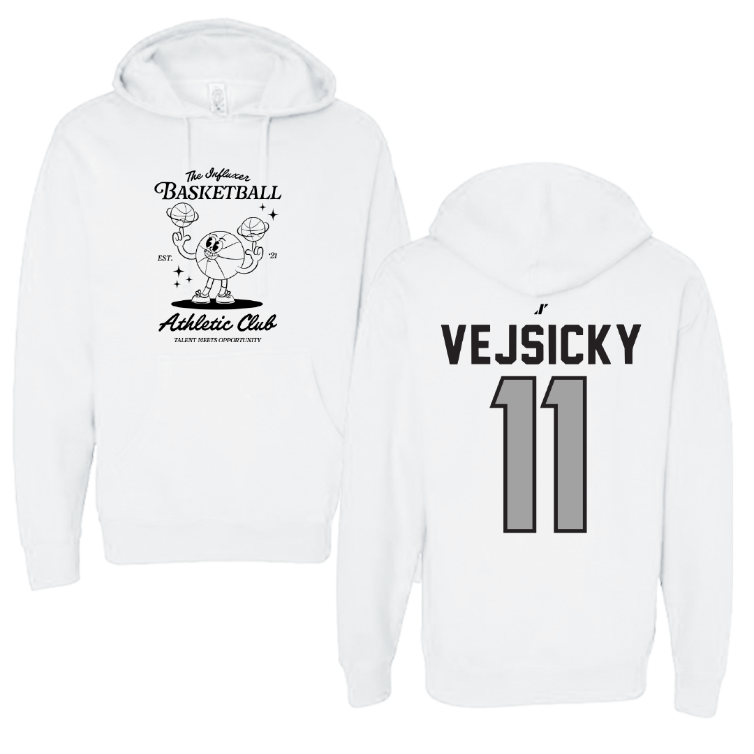Basketball White Influxer Athletic Club Hoodie - #11 Maddie Vejsicky