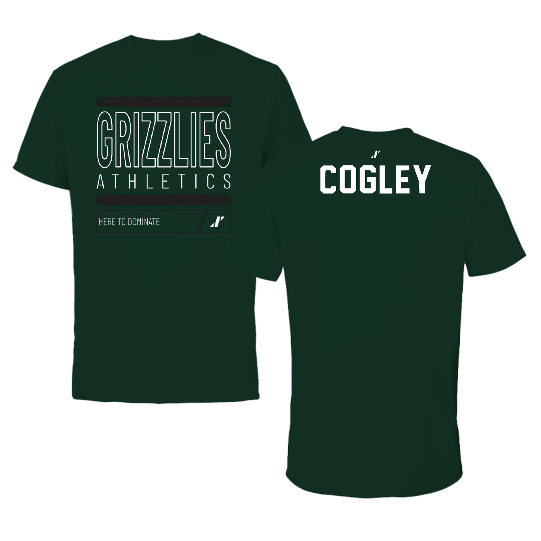 Adams State University TF and XC Forest Green Dominate Performance Tee - Kien Cogley