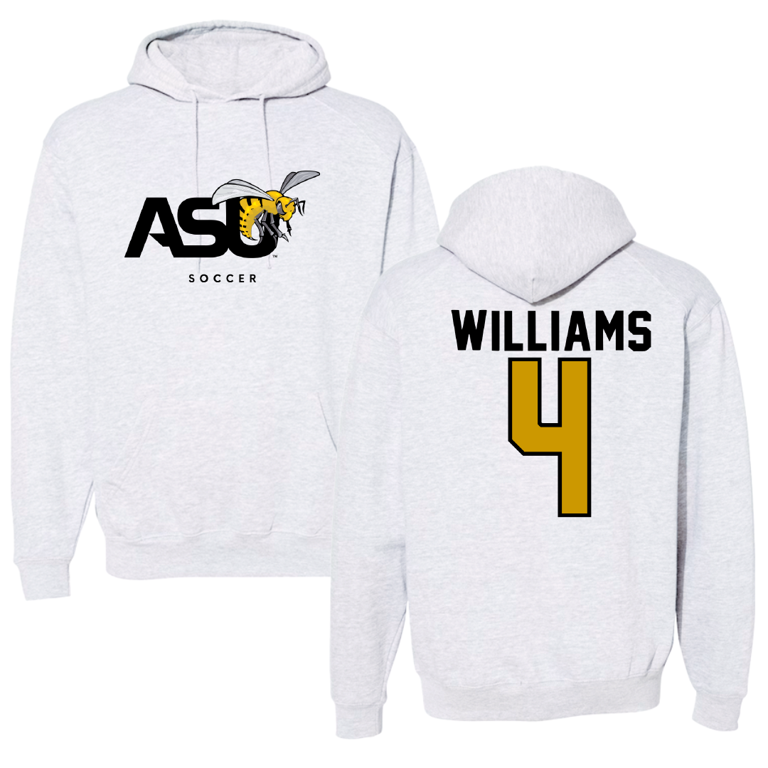 Alabama State University Soccer Gray Hoodie - #4 Tatyana Williams