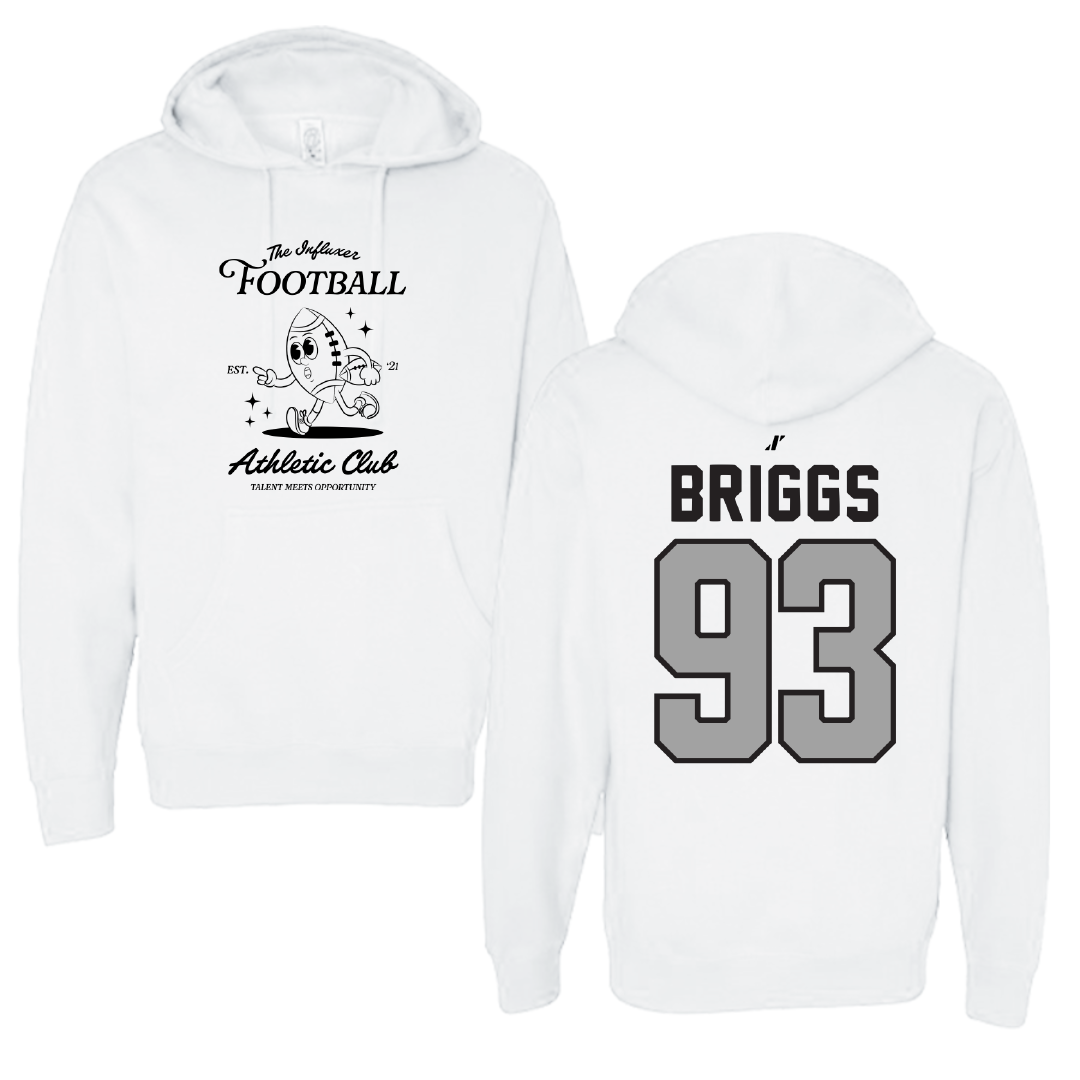 Football White Influxer Athletic Club Hoodie - #93 Rowan Briggs
