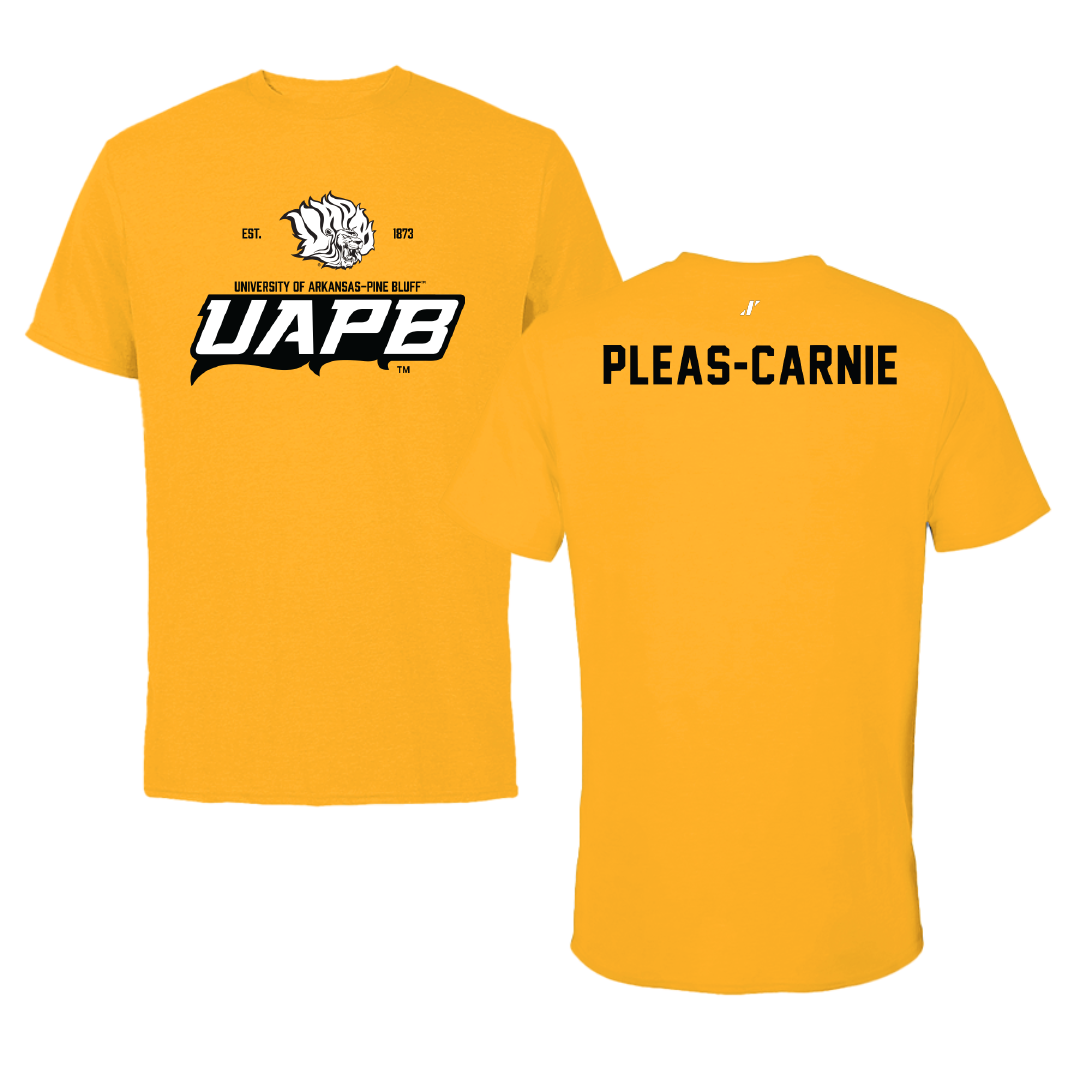 University of Arkansas-Pine Bluff TF and XC Gold General Tee - Akili Pleas-Carnie
