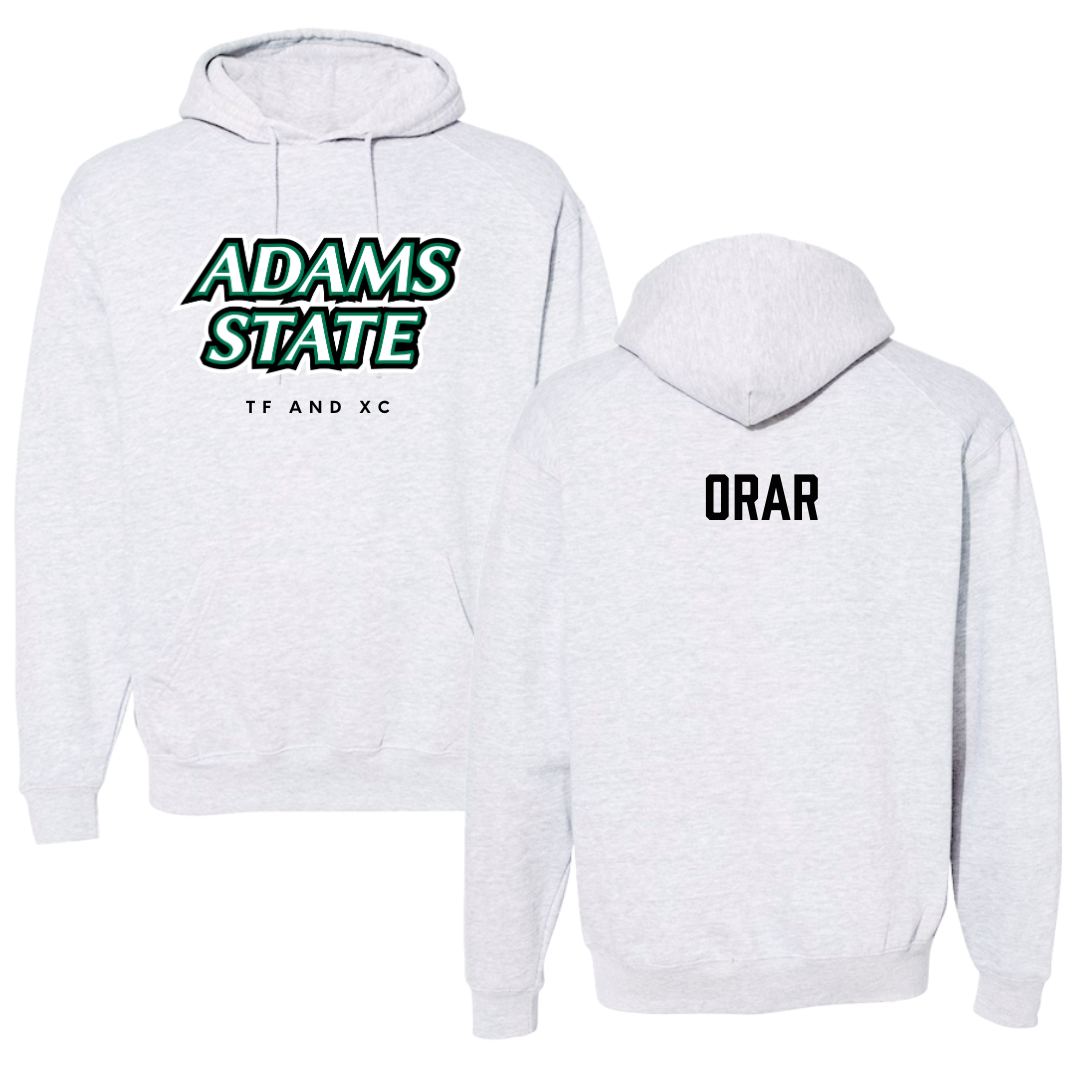 Adams State University TF and XC Gray Block Hoodie - Aron Orar
