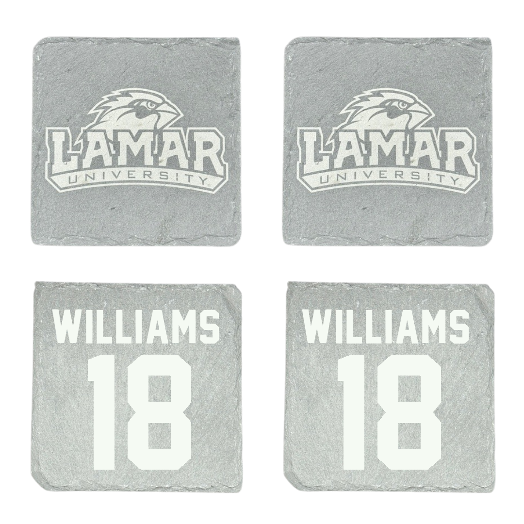 Lamar University Baseball Stone Coaster (4 Pack)  - #18 Zach Williams