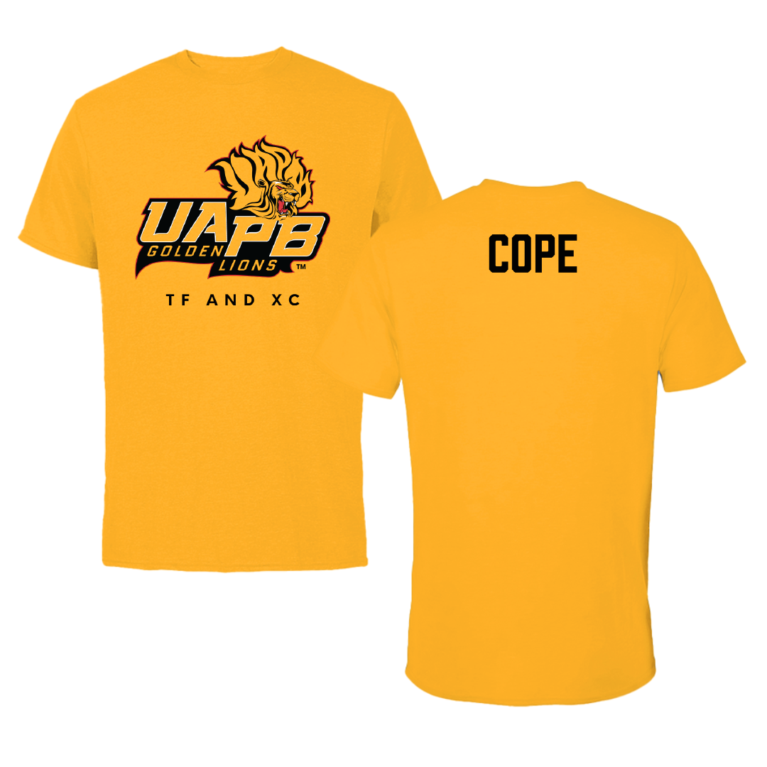 University of Arkansas-Pine Bluff TF and XC Gold Tee - Cheriece Cope