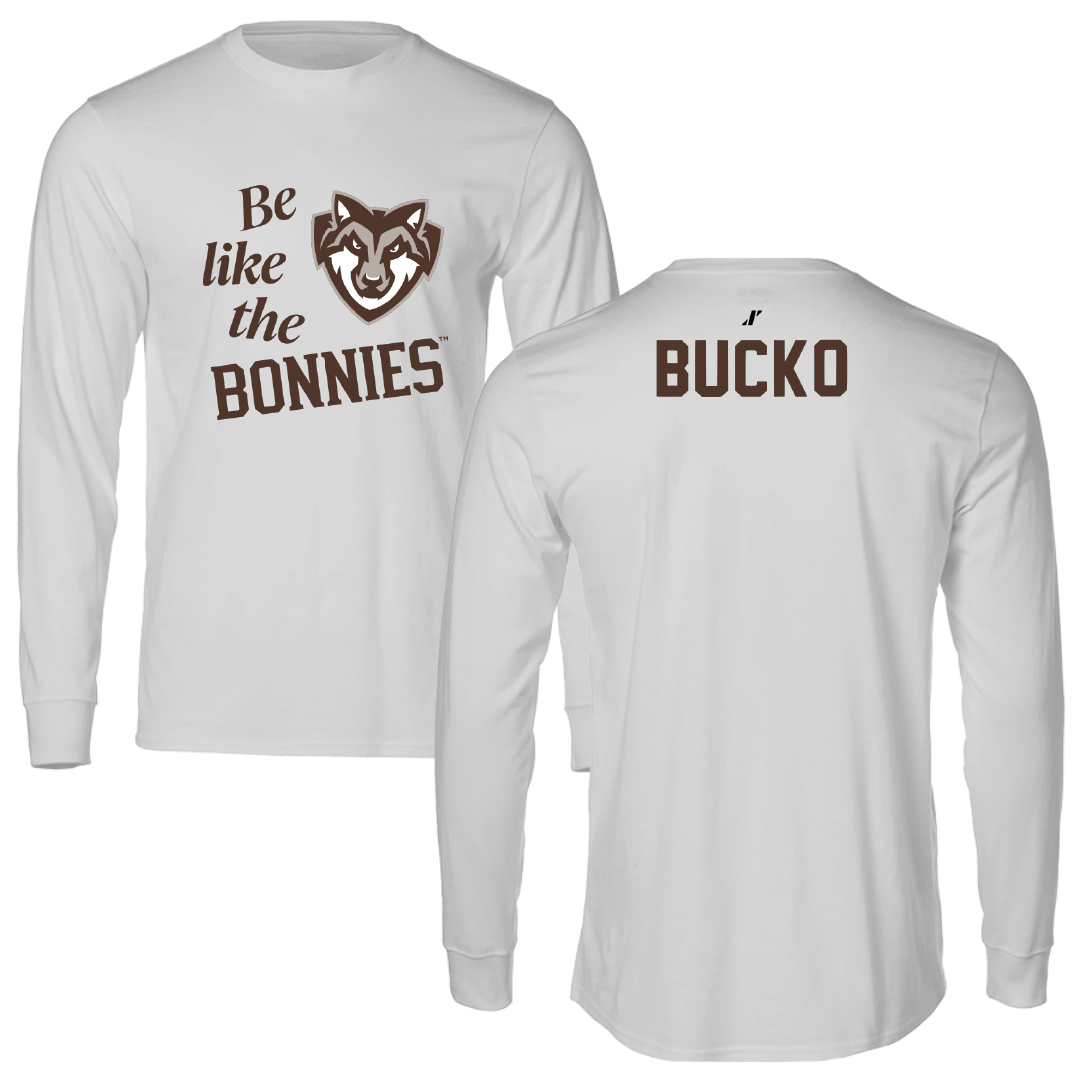 St. Bonaventure University Golf Light Gray Be Like Us Performance Long Sleeve - Michael Bucko