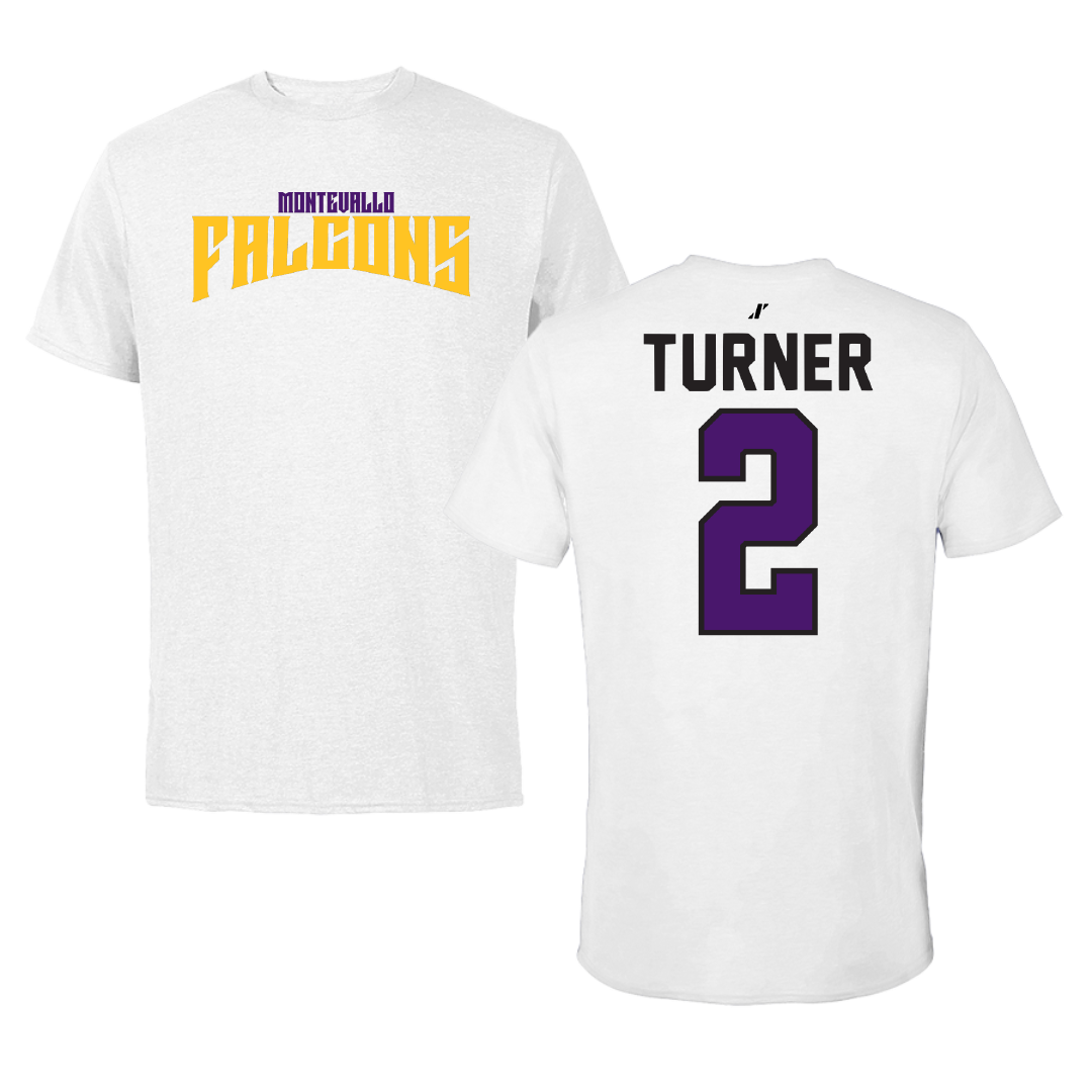 University of Montevallo Baseball White Classic Tee - #2 McGwire Turner