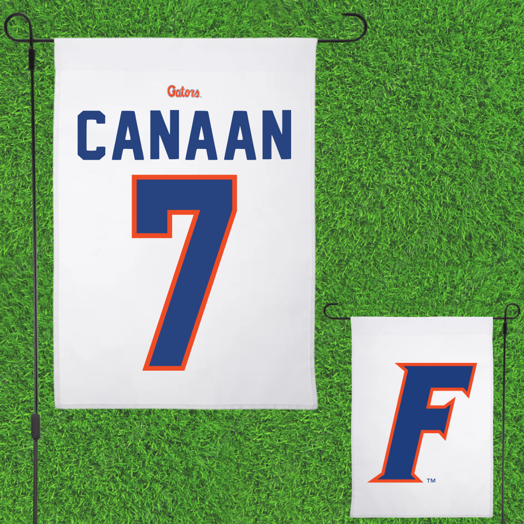 University of Florida Volleyball White Garden Flag - #7 Emily Canaan