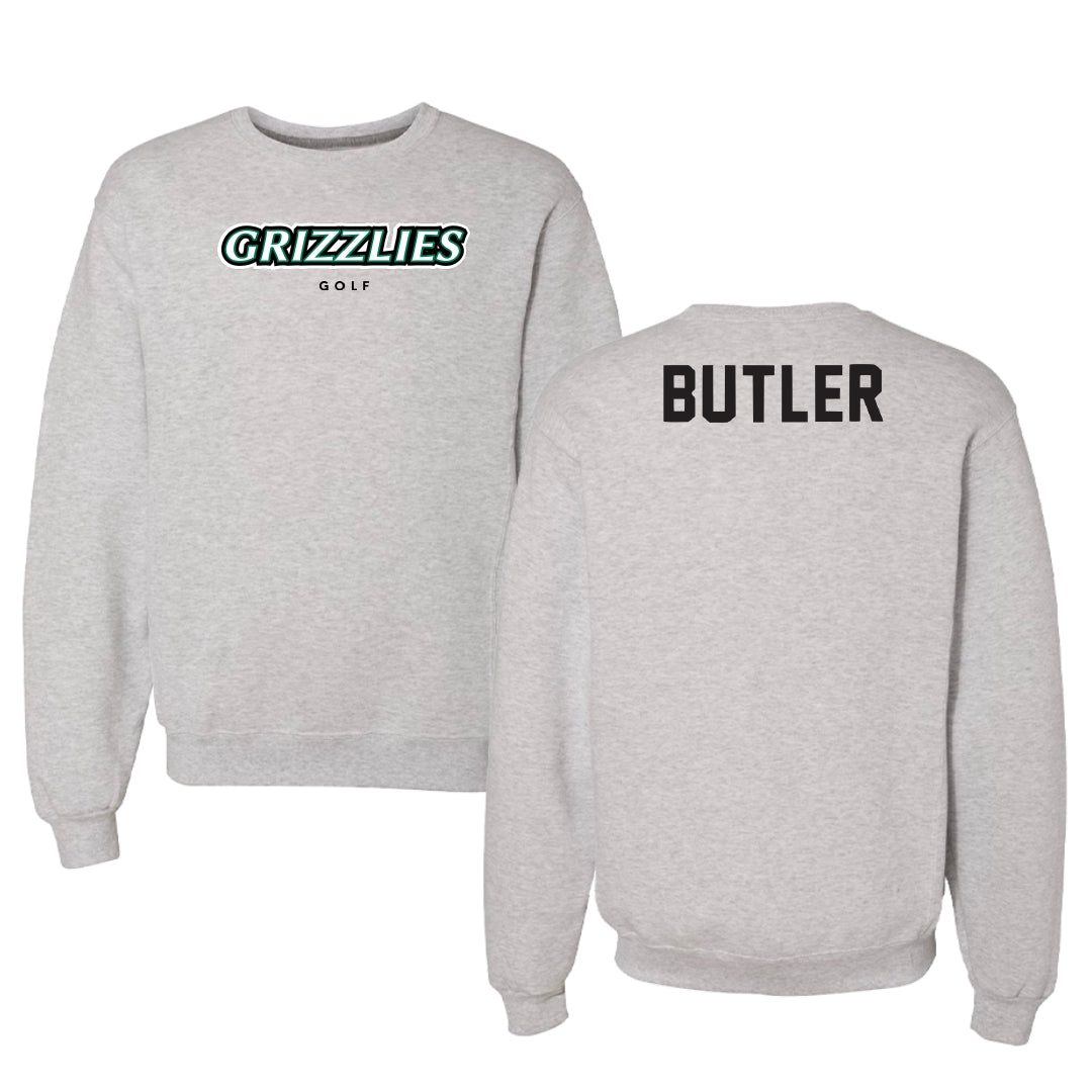 Adams State University Golf Gray Grizzlies Crewneck - Taylor Butler