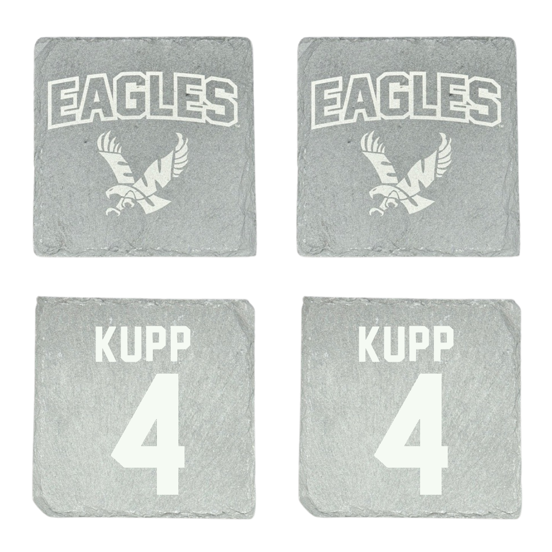 Eastern Washington University Soccer Stone Coaster (4 Pack)  - #4 Katrina Kupp