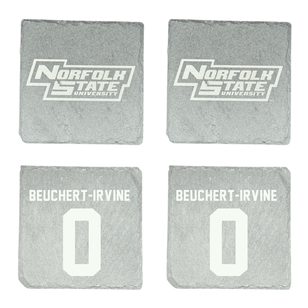 Norfolk State University Football Stone Coaster (4 Pack)  - #0 Sage Beuchert-Irvine