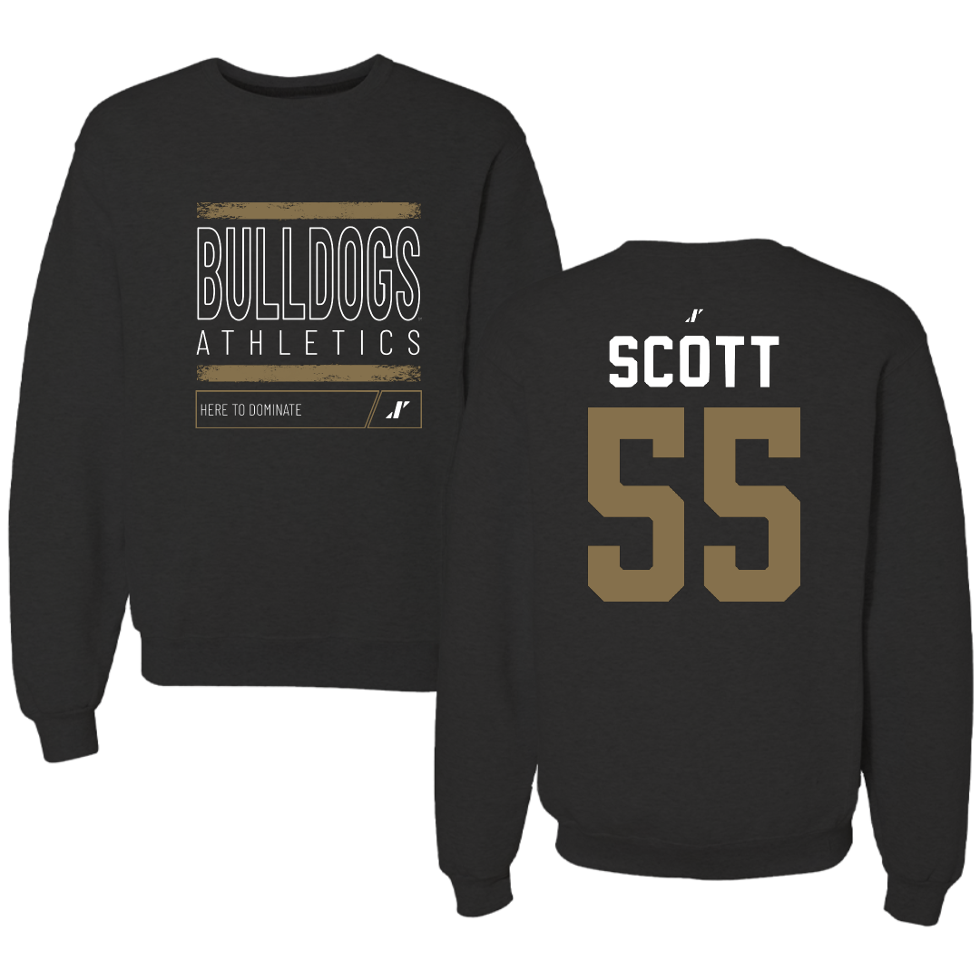 Bryant University Basketball Black Dominate Crewneck - #55 Nia Scott