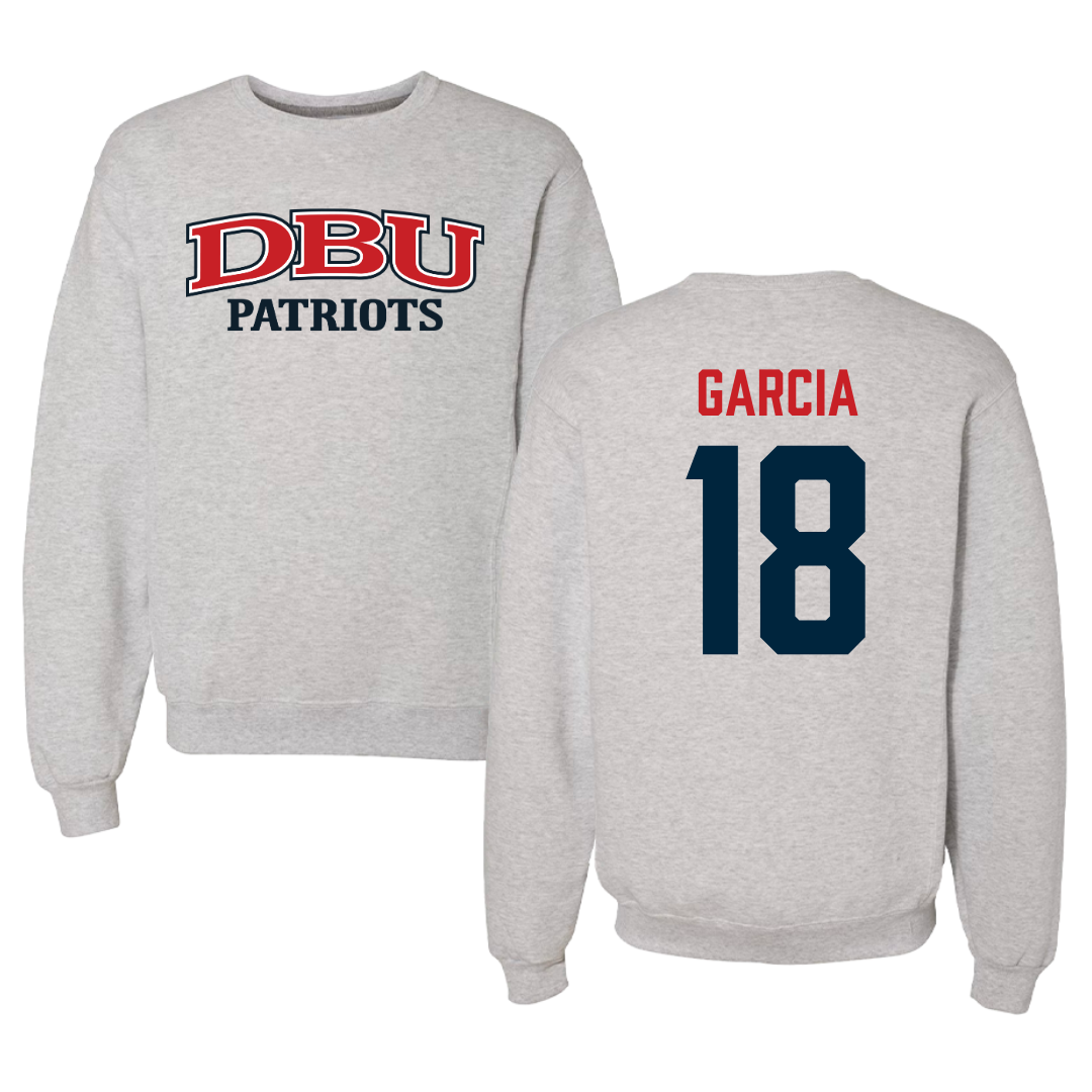 Dallas Baptist University STUNT Gray Crewneck - #18 Robbie Garcia