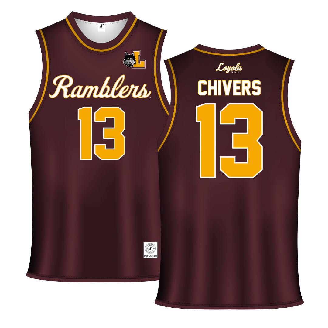 Loyola University-Chicago Maroon Basketball Jersey - #13 Kira Chivers