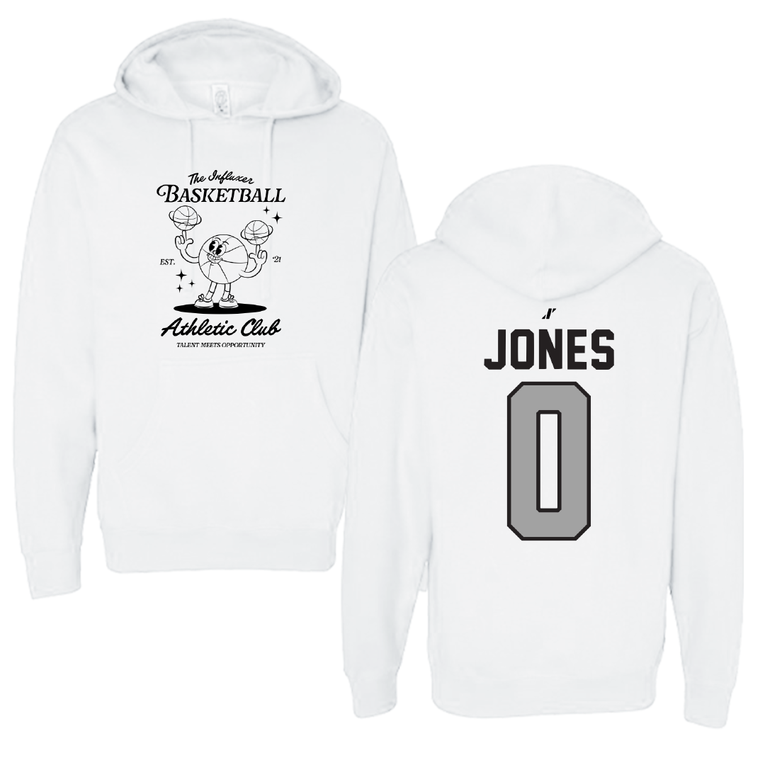 Basketball White Influxer Athletic Club Hoodie - #0 Tyler Jones
