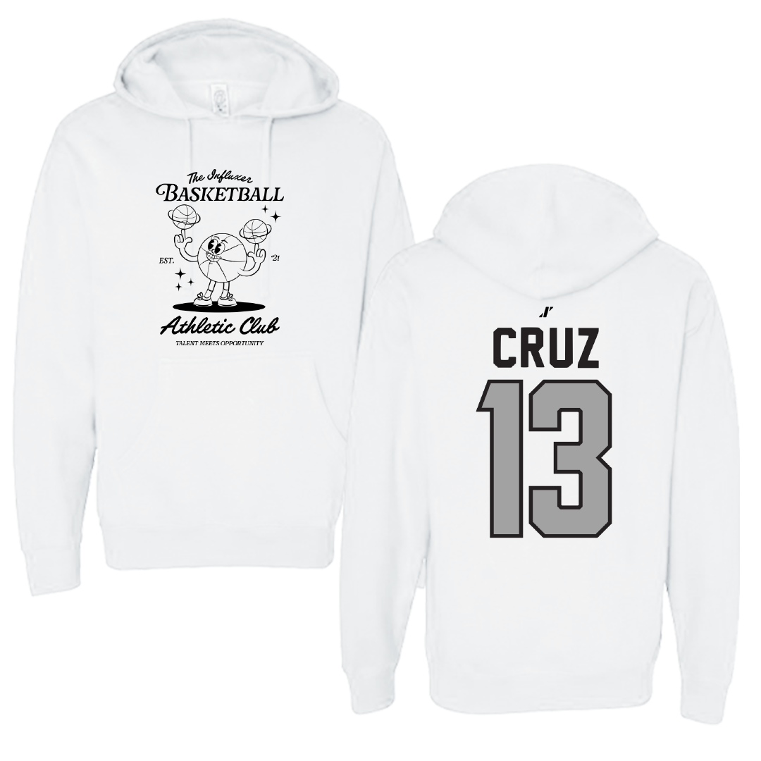 Basketball White Influxer Athletic Club Hoodie - #13 Zanoria Cruz