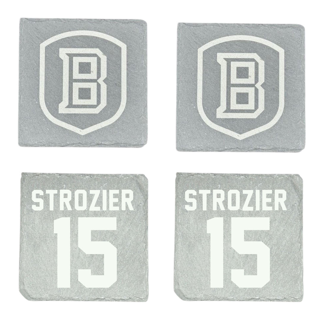 Bradley University Basketball Stone Coaster (4 Pack)  - #15 Armoni Strozier