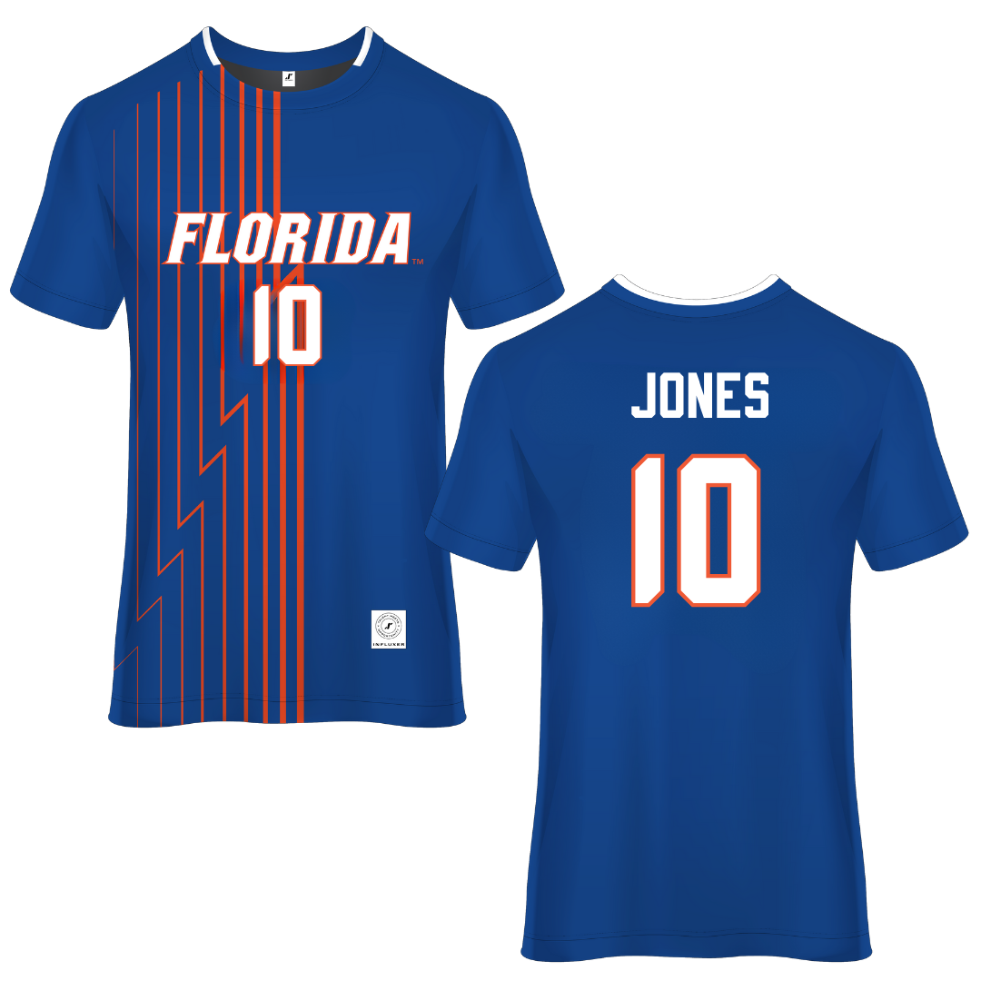 University of Florida Blue Soccer Jersey - #10 Madison Jones