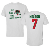 Mississippi Valley State University Football Light Gray Be Like Us Performance Tee - #7 Camo Nelson