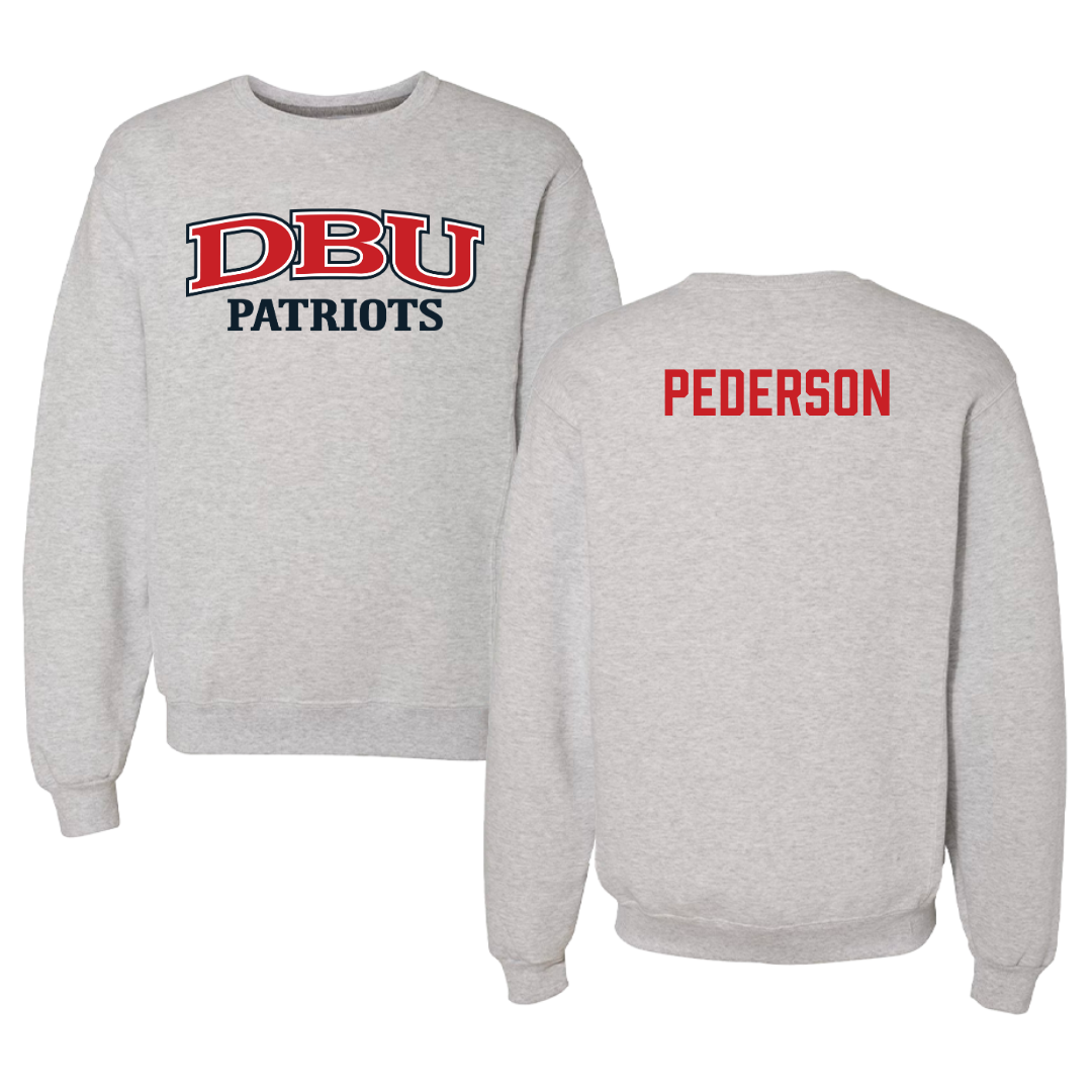 Dallas Baptist University TF and XC Gray Crewneck - Maddox Pederson