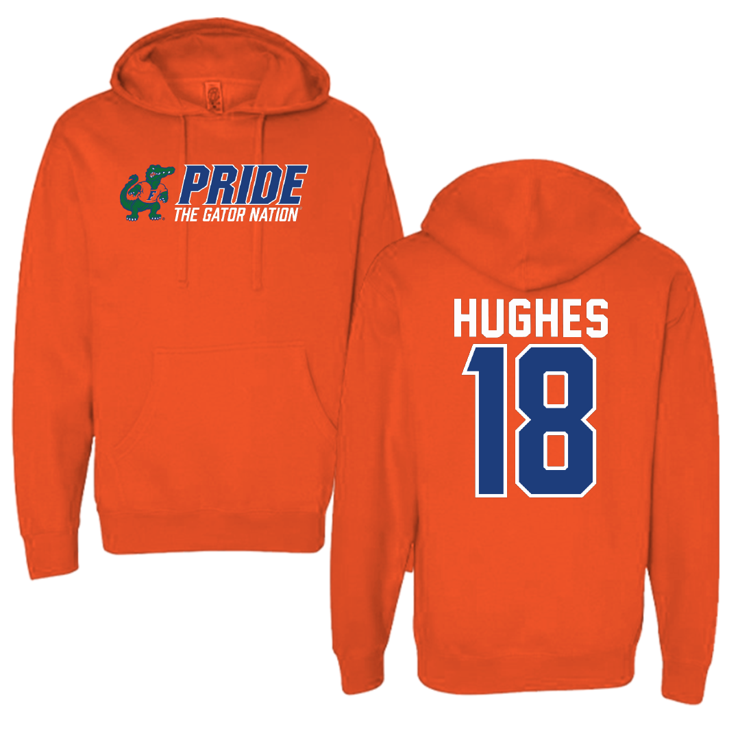 University of Florida Lacrosse Orange General Hoodie - #18 Samantha Hughes