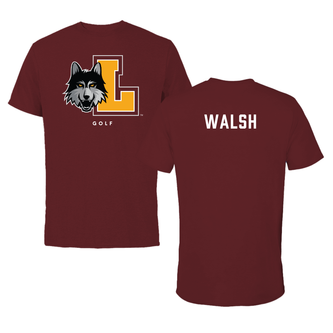 Loyola University-Chicago Golf Maroon Mascot Performance Tee - Zach Walsh