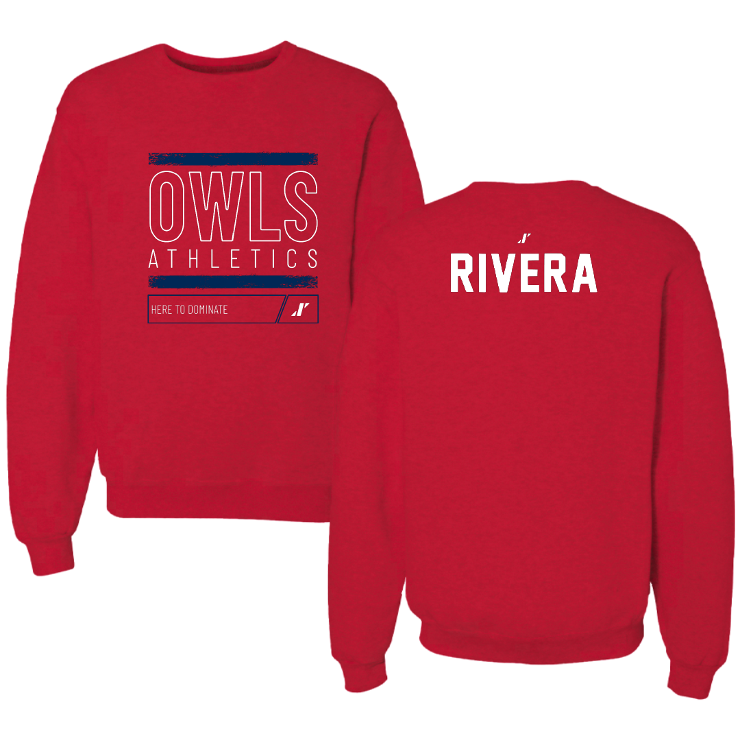 Florida Atlantic University Cheer Red Dominate Crewneck - Gabriella Rivera