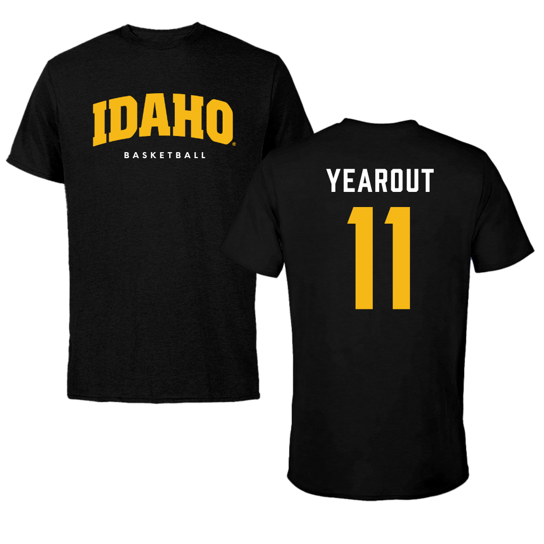 University of Idaho Basketball Black Idaho Performance Tee - #11 Titus Yearout