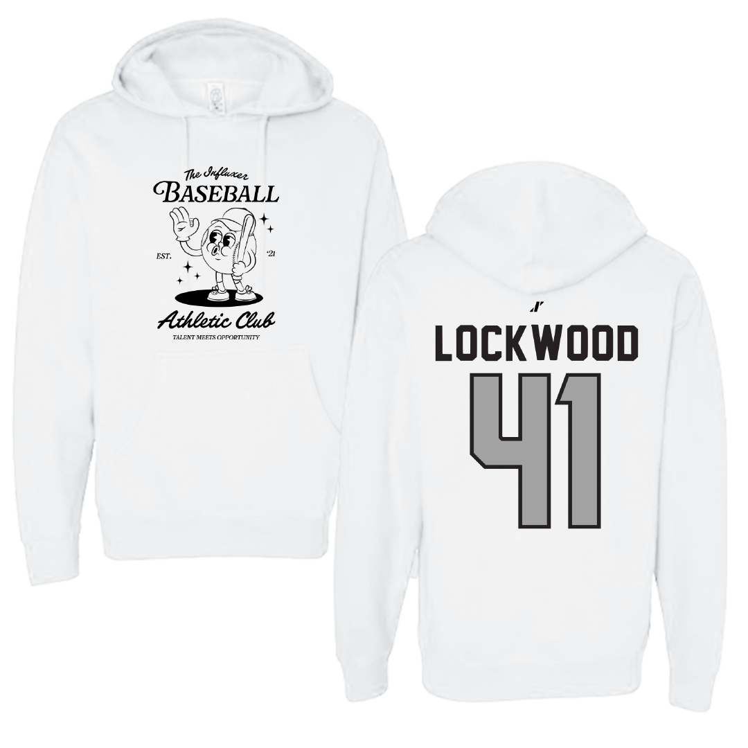Baseball White Influxer Athletic Club Hoodie - #41 Caden Lockwood