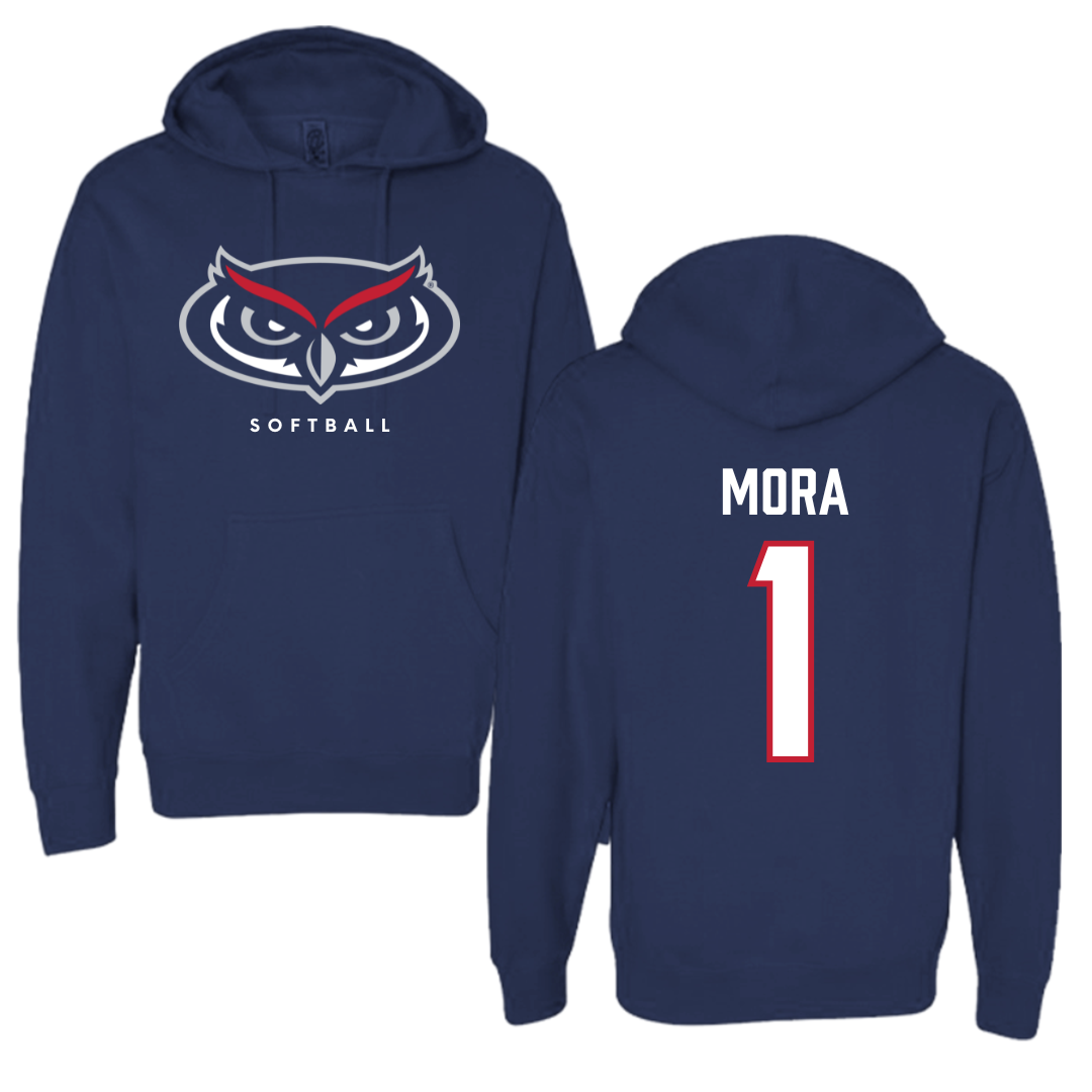 Florida Atlantic University Softball Navy Mascot Hoodie - #1 Jesiana Mora