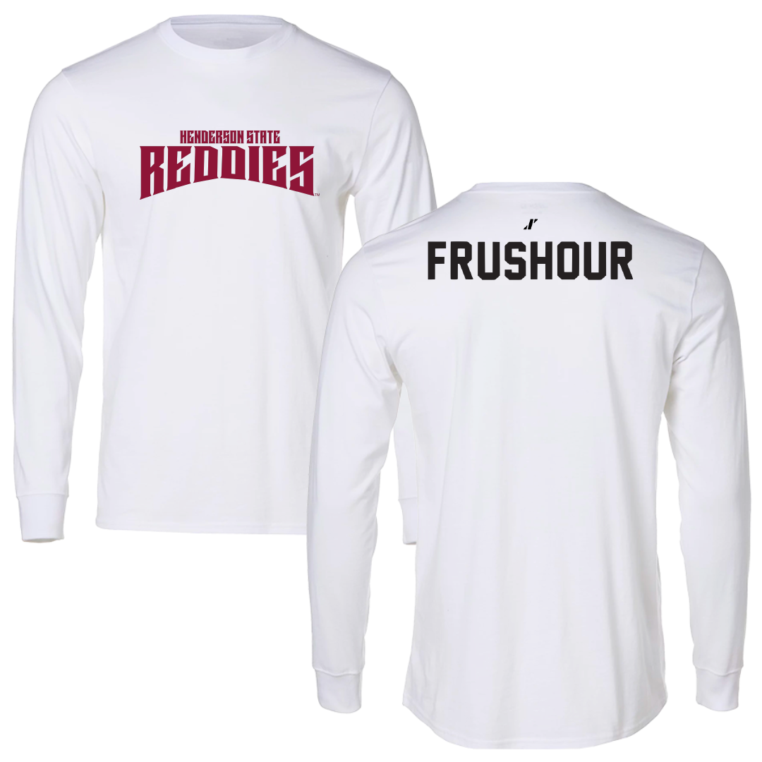 Henderson State University Cheer White Classic Long Sleeve - Felicity Frushour