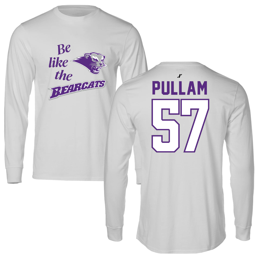 Southwest Baptist University Football Light Gray Be Like Us Long Sleeve - #57 Landon Pullam