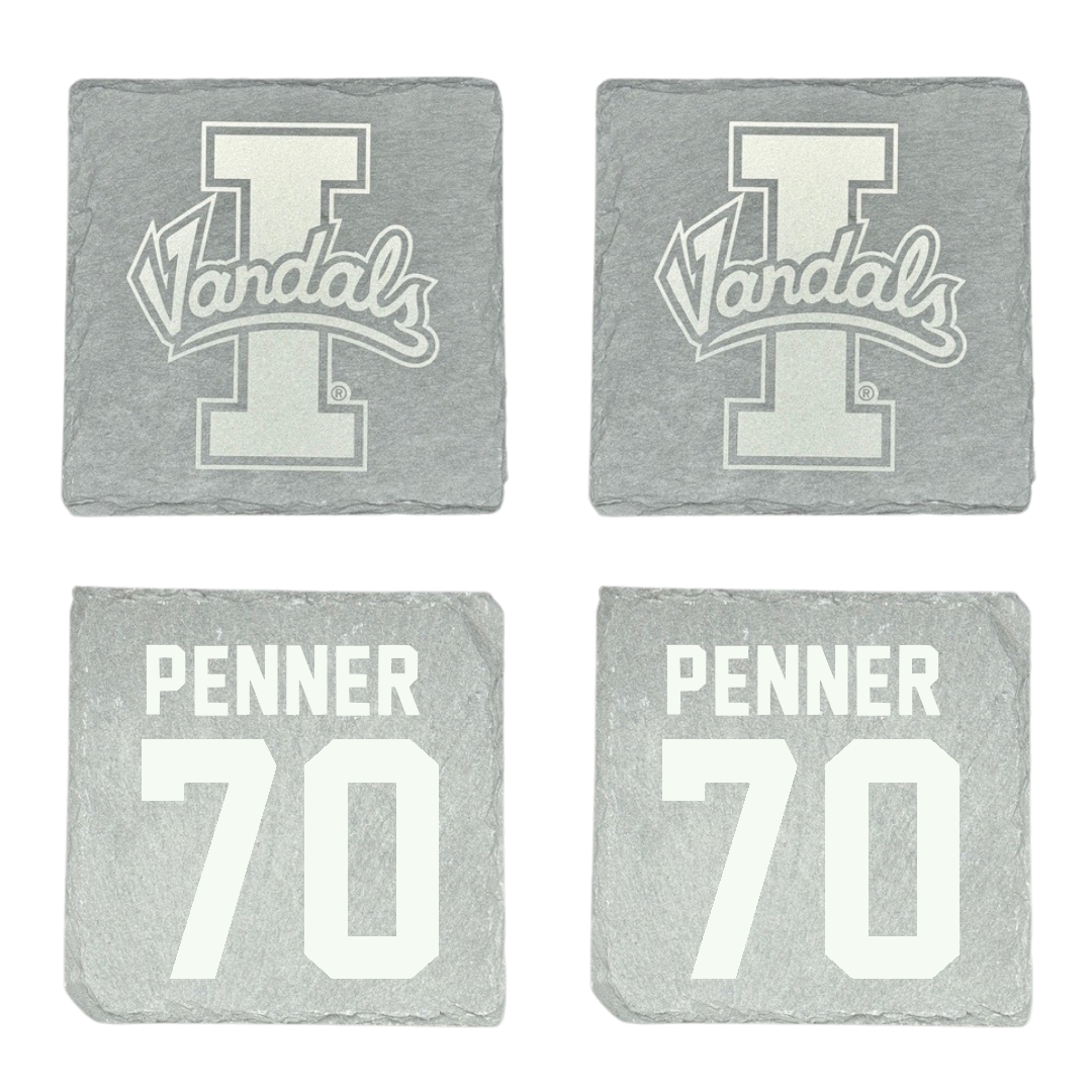 University of Idaho Football Stone Coaster (4 Pack)  - #70 Zach Penner